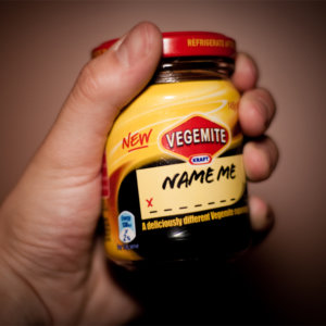 Kraft Foods Australia new Vegemite-based cheese snack naming contest.