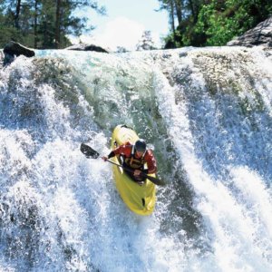 Whitewater kayakers